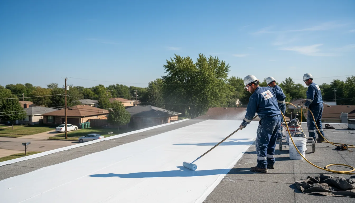 Commercial roof coating in Henryville, IN near me